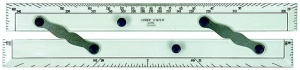 LINEX PARALLEL RULER WITH CAPTAIN FIELD'S GRADUATIONS - ALUMINIUM ARMS