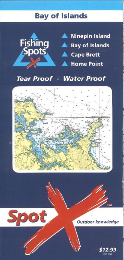 SPOT X FISHING CHART BAY OF ISLANDS