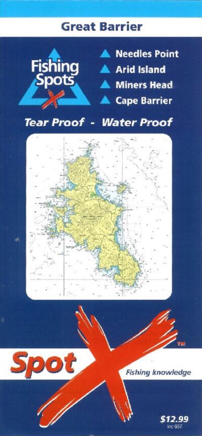 SPOT X FISHING CHART GREAT BARRIER