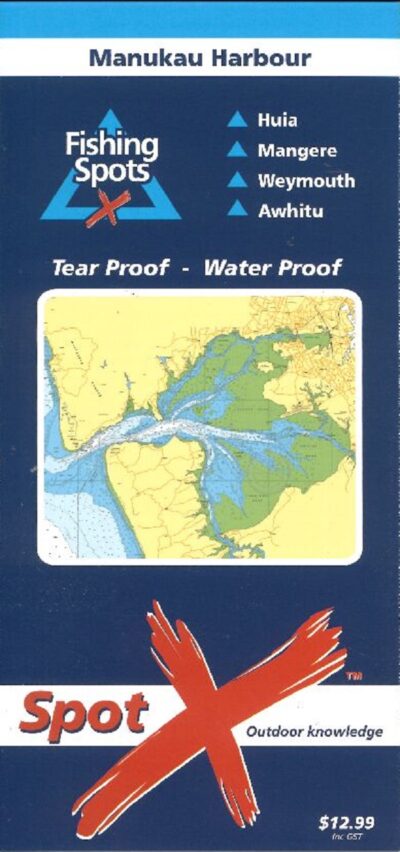 SPOT X FISHING CHART MANUKAU HARBOUR