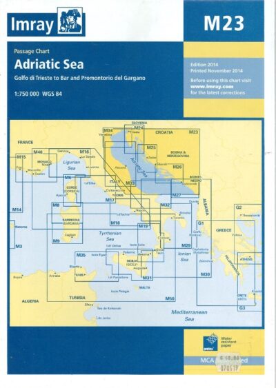 ADRIATIC ITALY (NORTH) CHART - M33 Old Edition