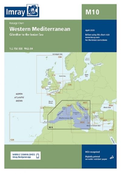 WESTERN MEDITERRANEAN CHART M10