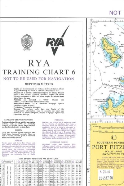 RYA TRAINING CHART (#6) SOUTHERN