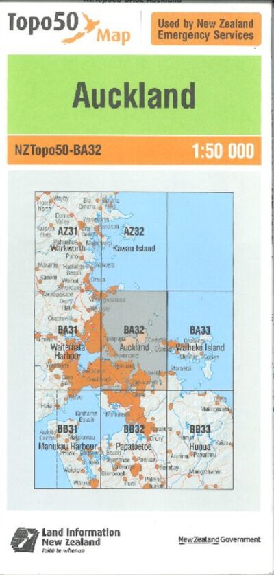 TOPO50 MAP AUCKLAND