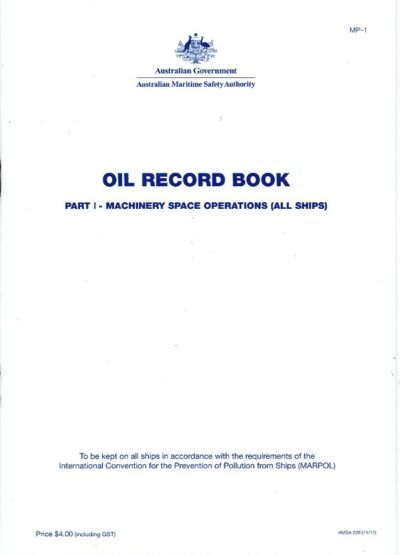 AMSA OIL RECORD BOOK - PART I
