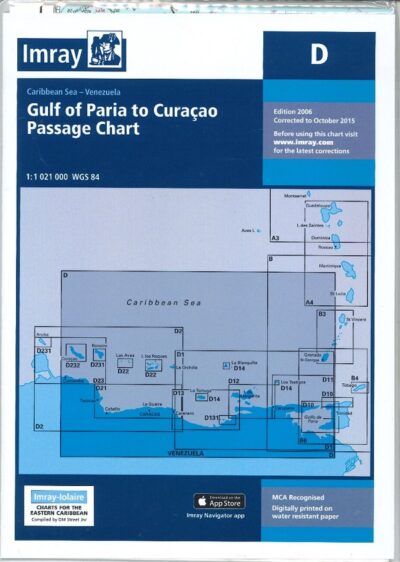 IMRAY - GULF OF PARIA TO CURACAO. CHART D