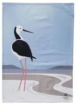 TEA TOWEL - PIED STILT