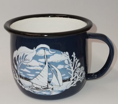 P CLASS ENAMEL MUG