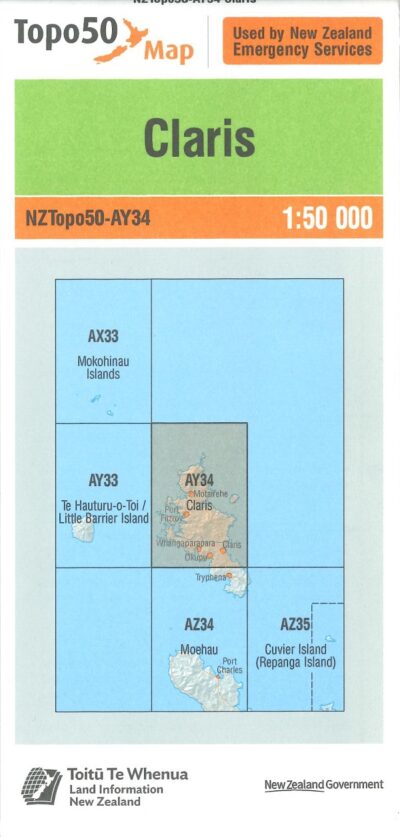 TOPO50 MAP CLARIS
