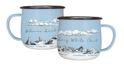 NEW ZEALAND MOUNTAINS ENAMEL MUG